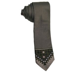 Christian Lacroix‎ Brown Checked 100 % Silk Made In Italy Abstract Tie 58"x 3"